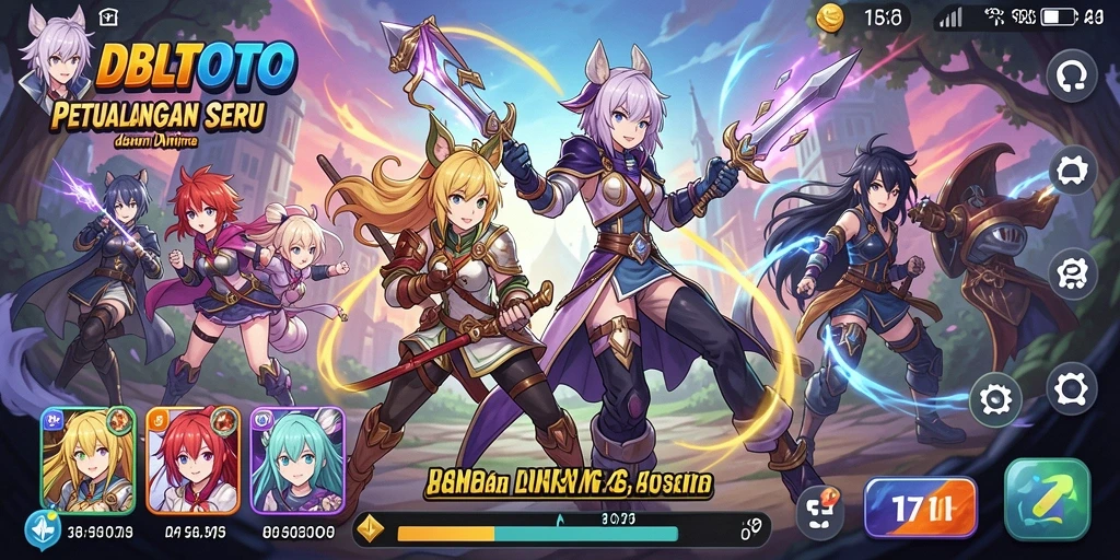 Gameplay DBLTOTO menampilkan aksi seru dengan karakter anime ikonik.