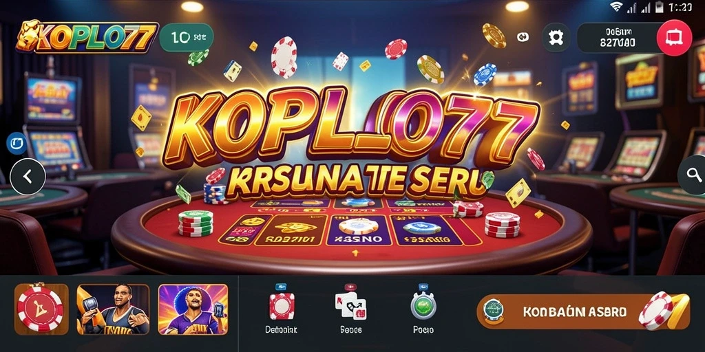 Tampilan gameplay KOPLO77 yang menegangkan dan penuh warna.