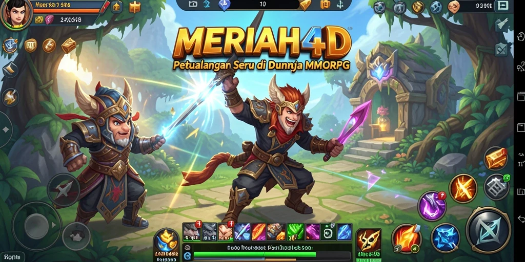 Tangkapan layar gameplay MERIAH4D menampilkan aksi pertempuran yang mendebarkan.