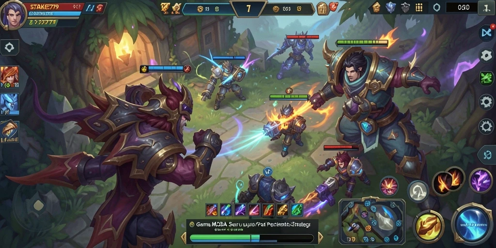 Tampilan menakjubkan dari gameplay MOBA STAKE779.