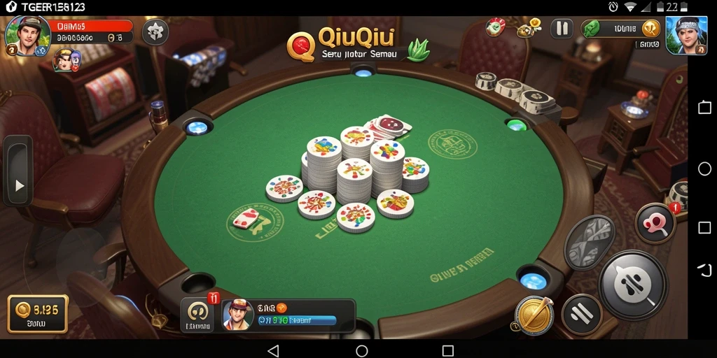 Tampilan gameplay QiuQiu yang seru dan menegangkan.